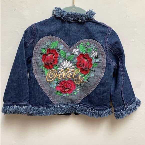 OILILY DENIM JACKET BLUE SIZE 2 denim - Picture 2 of 13